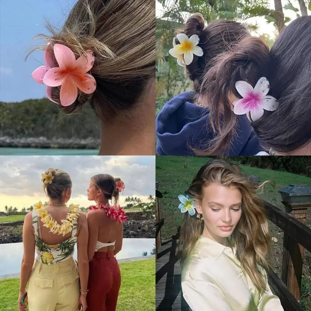 Blumen-Haarspange – Sommerliches Accessoire im Hawaiianischen Stil